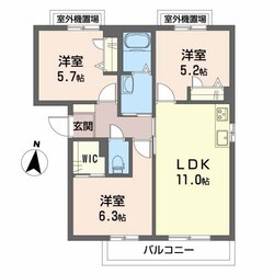 シャーメゾン・クレール A棟の物件間取画像